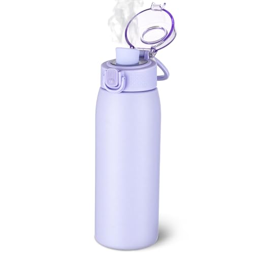 Insulated Water Bottle 18 oz with Dustproof Lid