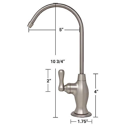 3-Line Air-Gap RO Faucet, Matte Black, NSF Certified