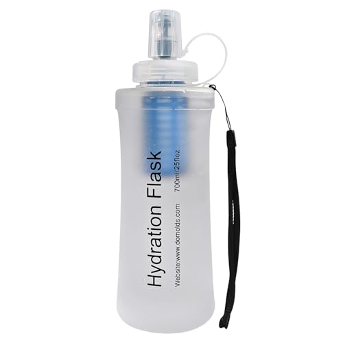 Collapsible Water Bottle with Filter for Travel Hiking Camping 700ML