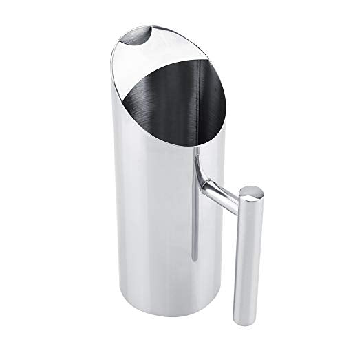 Stainless Steel Water Pitcher with Ice Guard Cold Drinking Pitcher Home Hotel Serving Tool