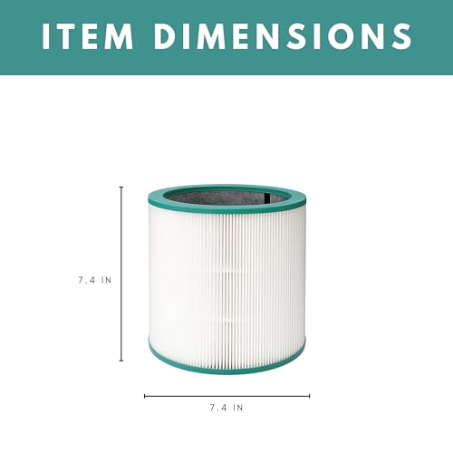 Dual layer HEPA Filter Compatible with Dyson TP02 Tower US Sm (4 Count)