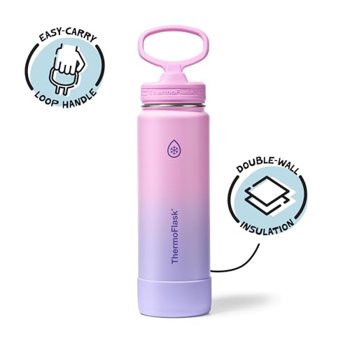 Insulated Water Bottle with Straw Lid