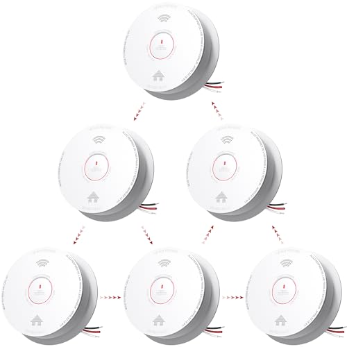 Siterlink Hardwired Smoke Detector and Carbon Monoxide Detector 6 Pack
