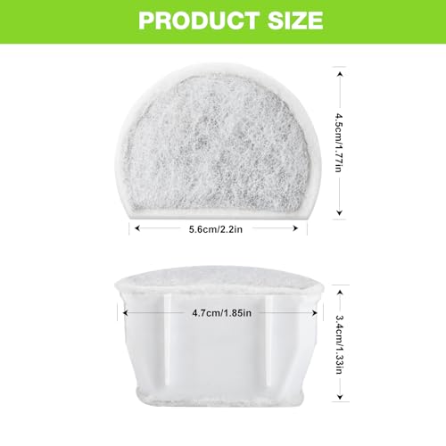 15 Count Replacement Carbon Filters Compatible with PetSafe Drinkwell Filters