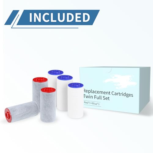 Replacement Filter Set Compatible with Weddell Duo Shower Water Filtration (6 Count)