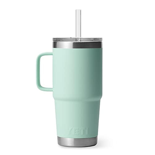 Rambler 25 oz Tumbler with Handle and Straw Lid