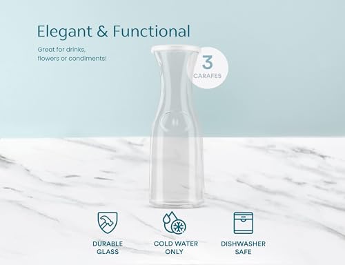 Glass Carafe Mimosa Bar Supplies (3 Count)