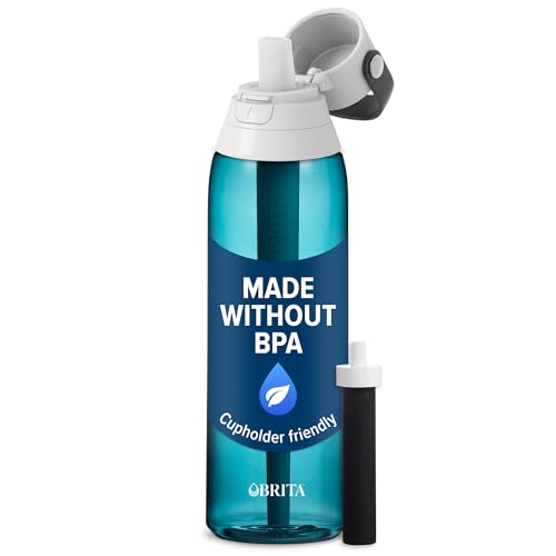 Hard Sided Plastic Premium Filtering Water Bottle