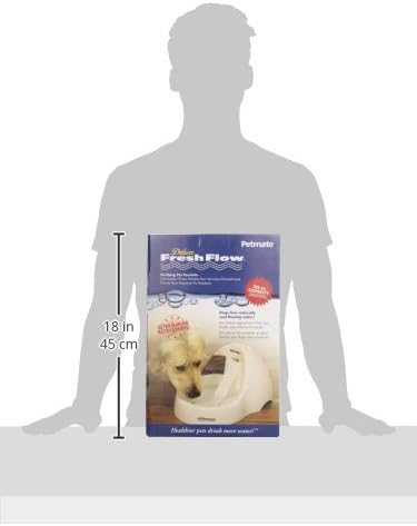 Petmate Deluxe Fresh Flow Dog, Bleached Linen, 216 Oz,White