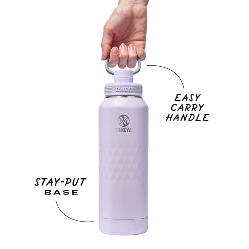 Sport Triple Insulated Water Bottle with Spout Lid and Ice Blocker