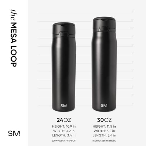 Water Bottle with Straw & Handle