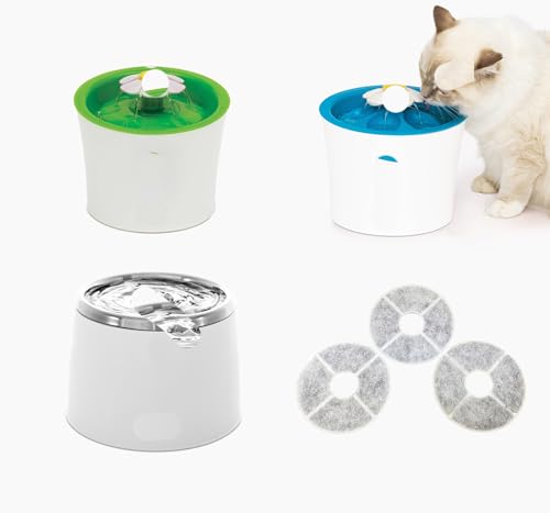 Premium Hybrid Pet Water Filter Compatible for Catit Flower Fountain Stainless Steel & Zeus Dog Fountain 6 (6 Count)