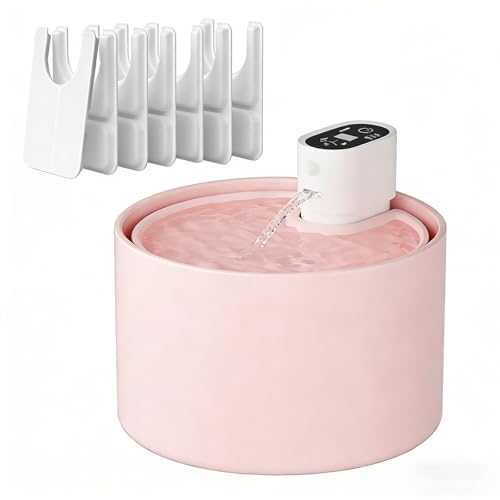Cordless Ceramic Cat Water Fountain 78oz (78 Fl Oz)