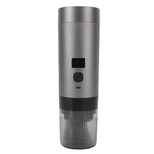 Portable Coffee Machine Coffee Machines Maker with Spoon 200ml Fast Heating Temp Digital Display Fine Mesh Filter Cold Hot Extraction for Camping Office Portable