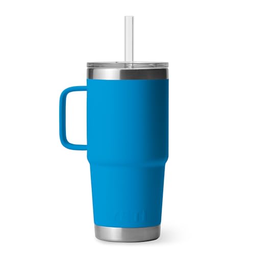Rambler 25 oz Tumbler with Handle and Straw Lid