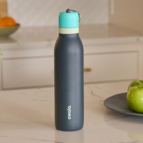 FreeSip Twist Stainless Steel Water Bottle 18 oz Foggy Tide