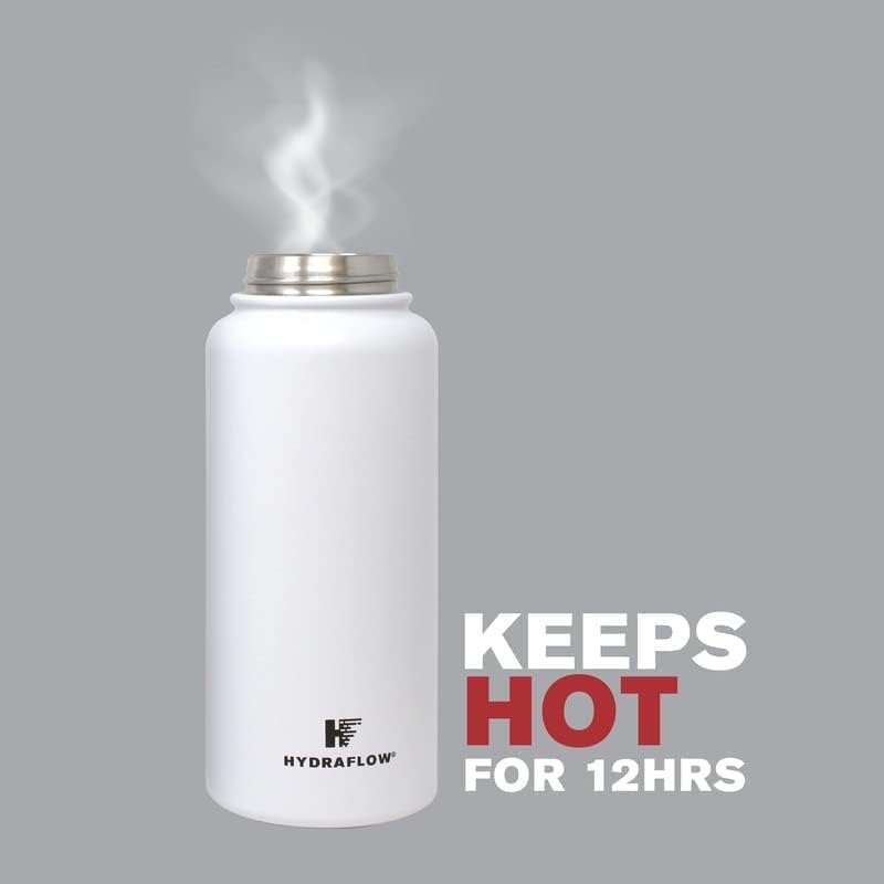 Hybrid Triple Wall Vacuum Insulated Water Bottle with Flip Straw