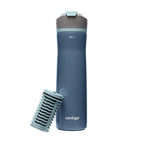 Clybourn Chill Stainless Steel FreeFlow Filter Water Bottle with AUTOSEAL
