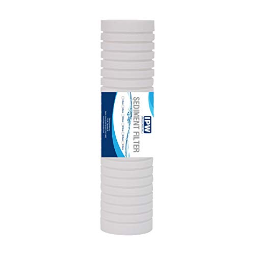 1 Micron 10" x 2.5" Grooved Sediment Water Filter Replacement Cartridge