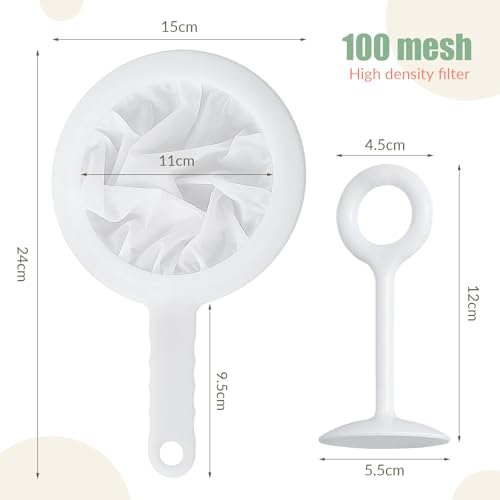 2 Pack Fine Nylon Mesh Strainer