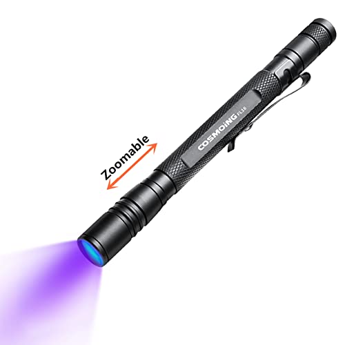 UV Flashlight 395nm Zoomable Black Light Lamp Ultraviolet Lights