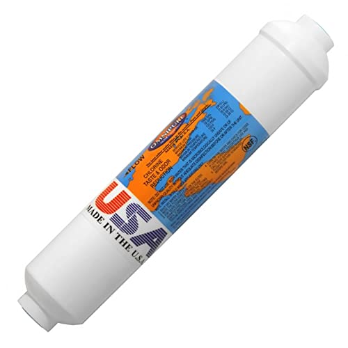 Omnipure - (K2567-BB) - 10" x 2" GAC with 0.5 lb of KDF-55 Inline Filter 1/4" NPT