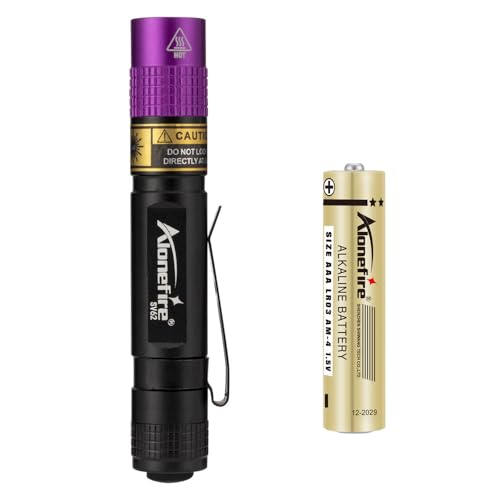SV62 Mini 3W UV Flashlight 365nm Portable Ultraviolet Black Light Very Small EDC for Minerals