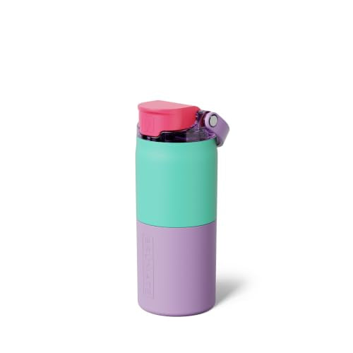 Rise 18oz Water Bottle with Covered Silicone Straw