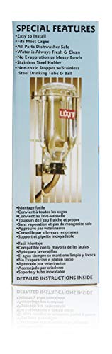 Heavy Duty Deluxe Glass Water Bottles for Birds