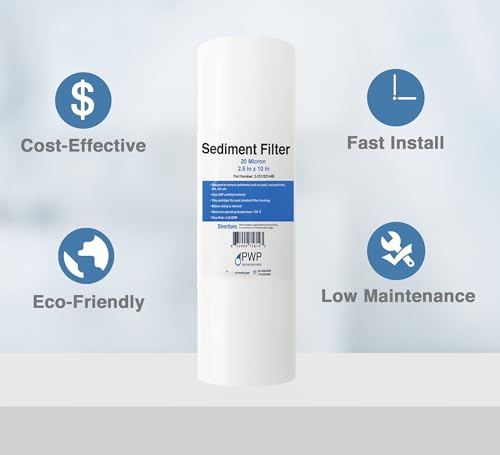 Sediment Water Filtration System with Clear 2.5X 10" Housing 3