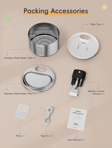Stainless Steel Cat Water Fountain