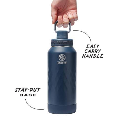 Sport Triple Insulated Water Bottle with Spout Lid and Ice Blocker