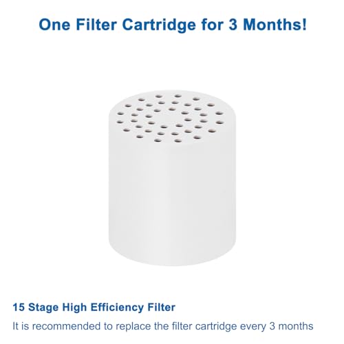 15 Stage Replacement Cartridge Universal High Output Shower Filter with VC