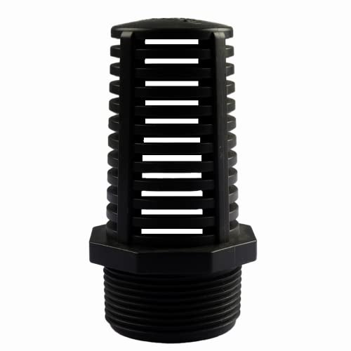 1-1/2 Inch Threaded Suction/Overflow Strainer, Screen Strainer 1-1/2 Inch (2 Pack) (2 Count)