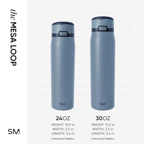 Water Bottle with Straw & Handle