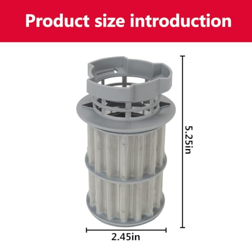 Dishwasher Drain Mesh Filter Circulation Pump Micro Filter for Kenmore Models 63013912010