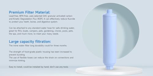 Garden Hose Water Filter for Pool Spa Hot Tub Pond RV Camper
