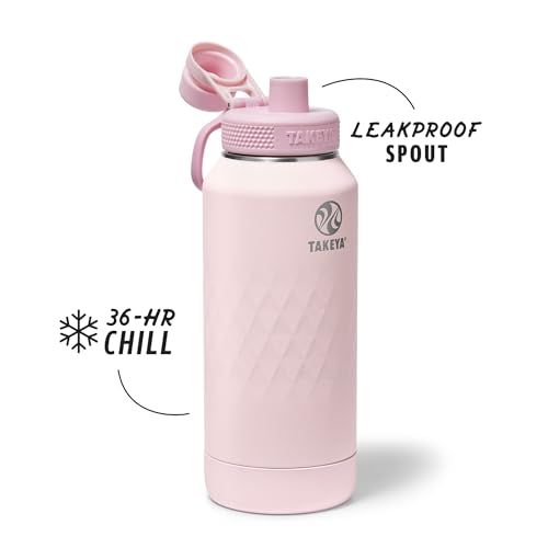 Sport Triple Insulated Water Bottle with Spout Lid and Ice Blocker