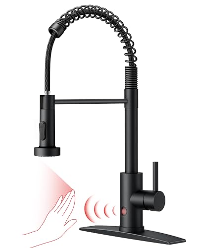 Black Touchless Kitchen Faucet