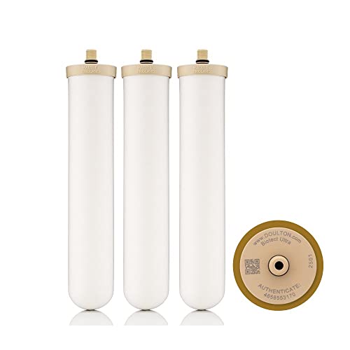 W9123050 ¦ 10" Biotect Ultra ¦ Authentic Drinking Water Ceramic Replacement Candle Element Filter ¦ 2504 ¦ White ¦ NSF Certified ¦ M12 Thread ¦
