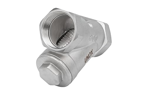 1 1/2" Y-Type Stainless Steel Industrial Strainer - AISI 304 - Water Oil Filter for Plumbing Tools & HVAC Systems, Heavy-Duty Pipeline Protection, PN6/PN10 Rated