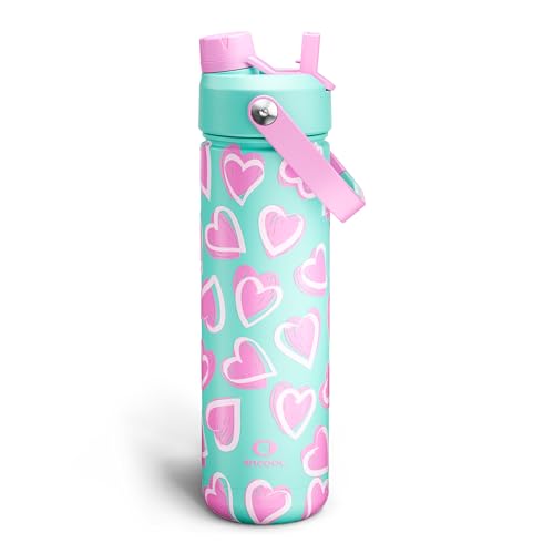 Insulated Water Bottle with Straw Stainless Steel Water Bottle