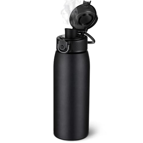 Insulated Water Bottle 18 oz with Dustproof Lid