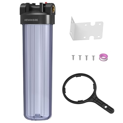 WHT20 Whole House Water Filter Housing Fit 20"x4.5" Sediment etc Filters