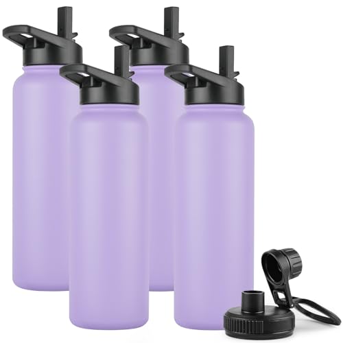 40 oz Insulated Water Bottle Bulk (4 Count)