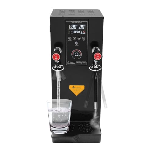 Hot Water Dispenser 3.2Gal Commercial Water Boiler with Cup Temperature Probe & Removable Drip Tray Timing1
