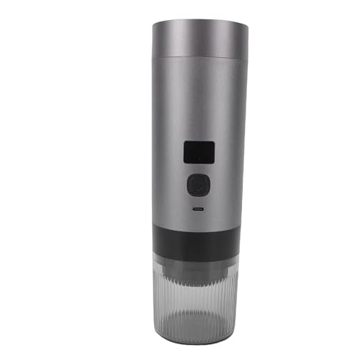 Portable Coffee Machine Coffee Machines Maker with Spoon 200ml Fast Heating Temp Digital Display Fine Mesh Filter Cold Hot Extraction for Camping Office Portable
