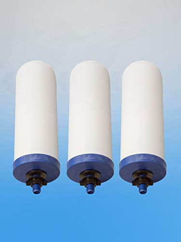 G-Series 7-Inch Gravity Filter Replacement 3-Pack - Universally Compatible with Gravity Water Filtration Systems - NSF/ANSI Certified to Reduce Lead, Microplastics, & Total PFAS (3-Pack) (3 Count)
