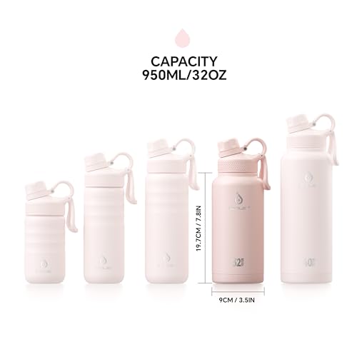 32oz Stainless Steel Insulated Bottle with 2 Leak