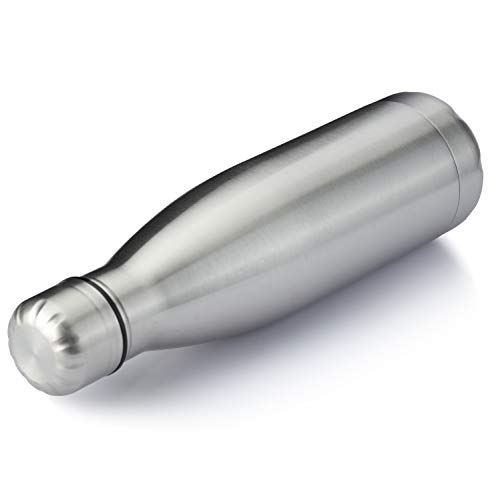 17oz Sport Water Bottle 12 Pack Vacuum Insulated Stainless Steel Leak (12 Count)